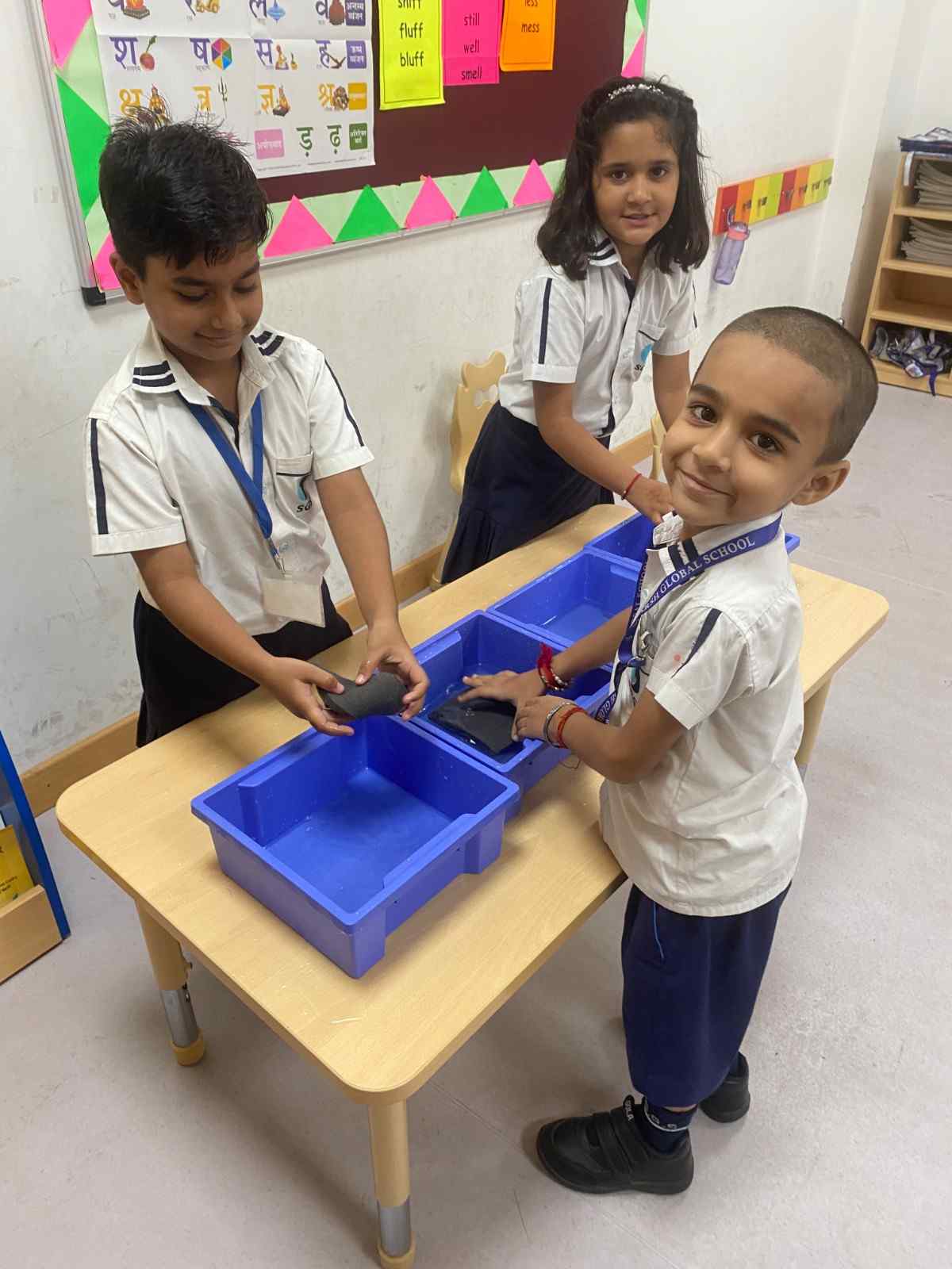 Water Transfer with Sponges