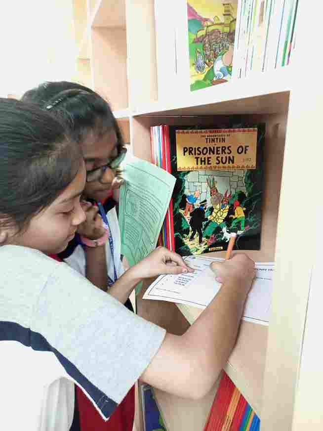 Activity With Grade 5 A in Library